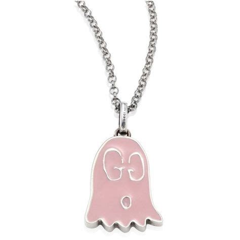 gucci ghost necklace pendant pink